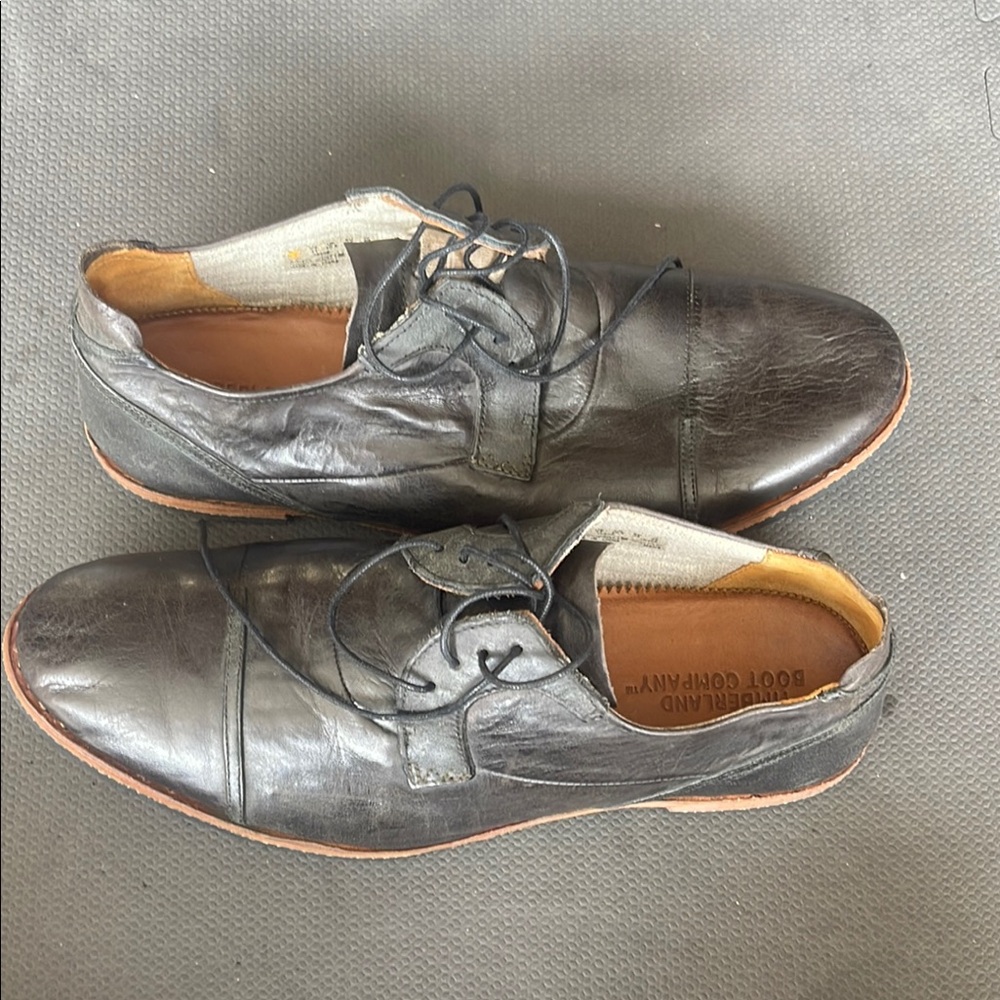 Timberland Black Oxford Shoes Sleek Minimalist Design